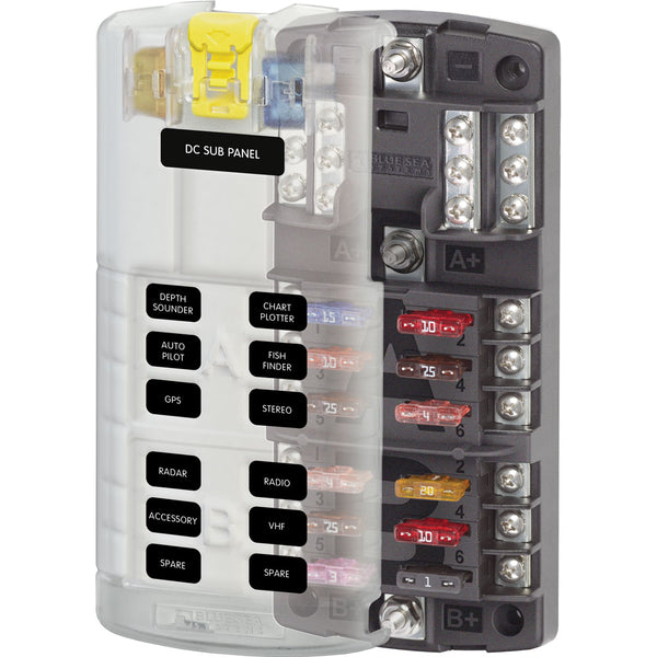 Blue Sea 5032 ST-Blade Split Bus Fuse Block [5032] - Image 1