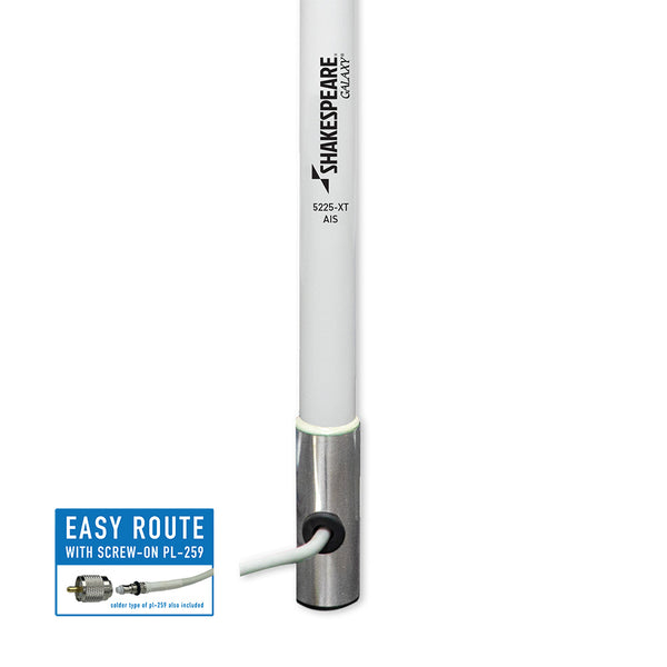Shakespeare AIS 8' Galaxy AIS Antenna - 6dB Gain - Stainless Steel Ferrule [5225-XT-AIS] - Image 2