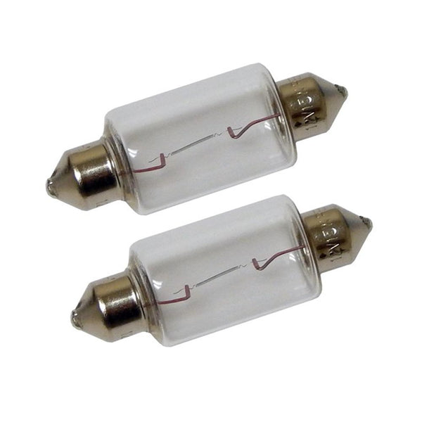Perko Double Ended Festoon Bulbs - 12V, 15W, .97A - Pair [0070DP1CLR] - Image 1