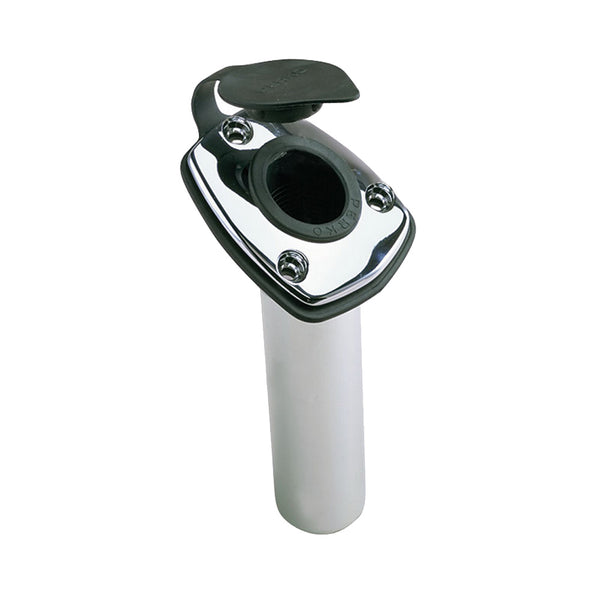 Perko Fishing Rod Holder - 65 Angled Flush Mount - Chrome Plated Zinc [1205DP0CHR] - Image 1