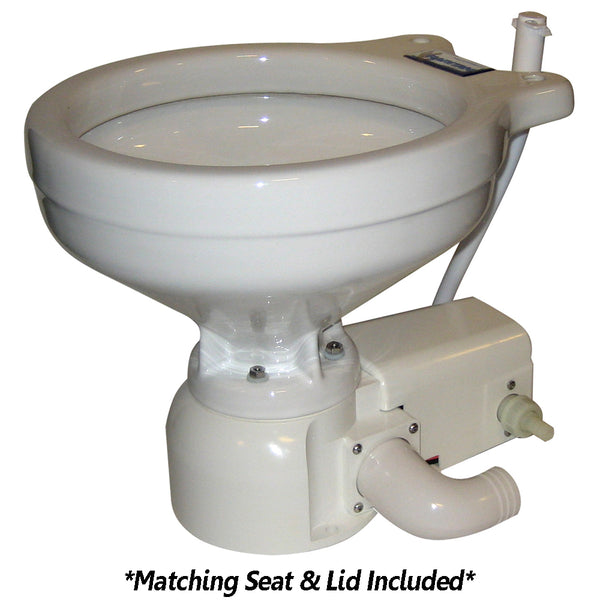 Raritan Sea Era Toilet - Household Style - Freshwater Solenoid - Straight  90 Discharge - Smart Toilet Control - 12v [162HF012] - Image 1