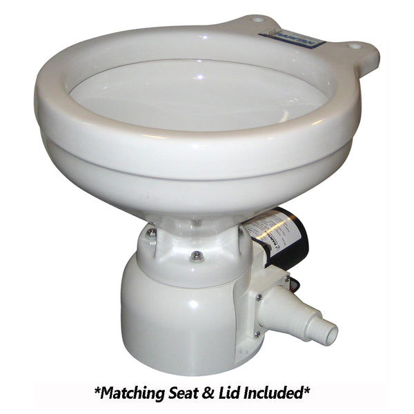 Raritan Sea Era Toilet - Marine Size - Remote Intake Pump - Straight  90 Discharge - Smart Toilet Control - 12v [162MR012] - Image 1