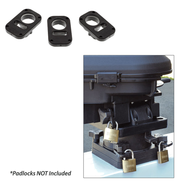 Scotty 3134 Downrigger Security System 3-Piece Locking Plates w/o Padlocks [3134] - Image 1