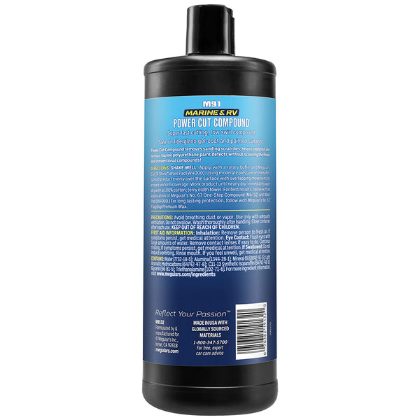 Meguiar's #91 Marine/RV Pro Grade Power Cut Compound - 32oz [M9132] - Image 2