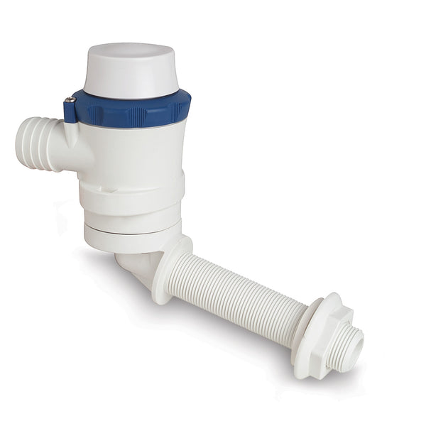 Shurflo by Pentair PIRANHA Angled Port Aerator 600 Livewell Pump - 12 VDC, 600 GPH [357-014-10] - Image 1