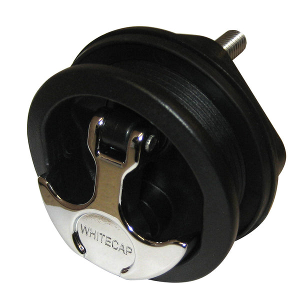 Whitecap T-Handle Latch - Chrome Plated Zamac/Black Nylon - No Lock - Freshwater Use Only [S-0230BC] - Image 1