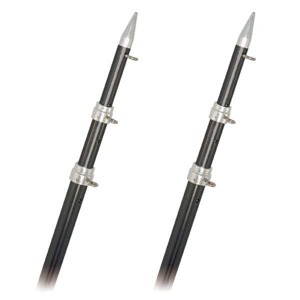 Rupp Top Gun Outrigger Poles - Telescopic - Carbon Fiber - 18' [A0-1800-CFT] - Image 1