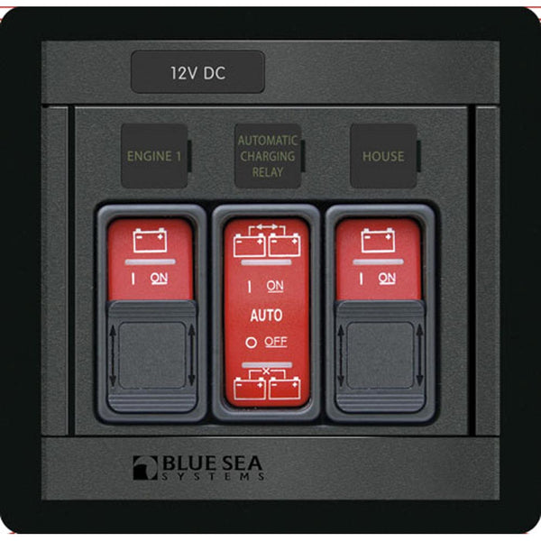 Blue Sea 1147 Remote Control Panel w/(2)2145 & (1)2146 Remote Control Contura Switch [1147] - Image 1