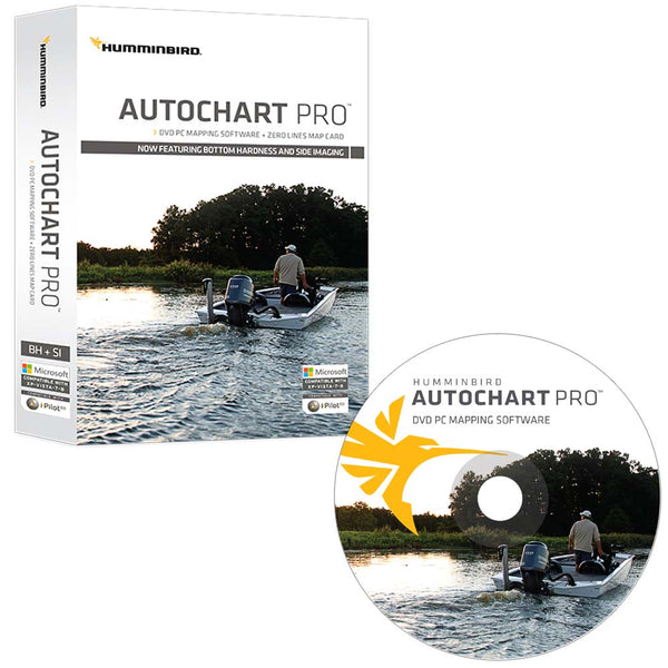 Humminbird AutoChart PRO DVD PC Mapping Software w/Zero Lines Map Card [600032-1] - Image 1