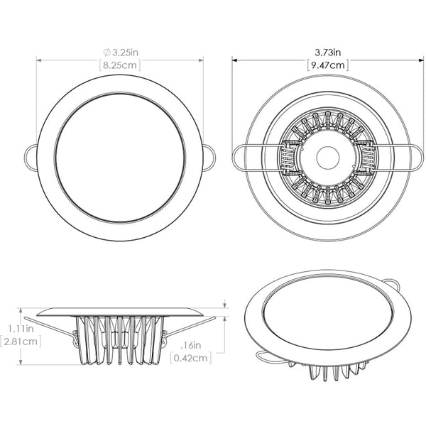 Lumitec Mirage Flush Mount Down Light Spectrum RGBW - Glass Bezel [113197] - Image 5