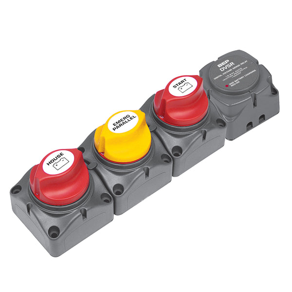 BEP Horizontal Battery Distribution Cluster f/Single Engine w/Two       Battery Banks [716-H-140A-DVSR] - Image 1