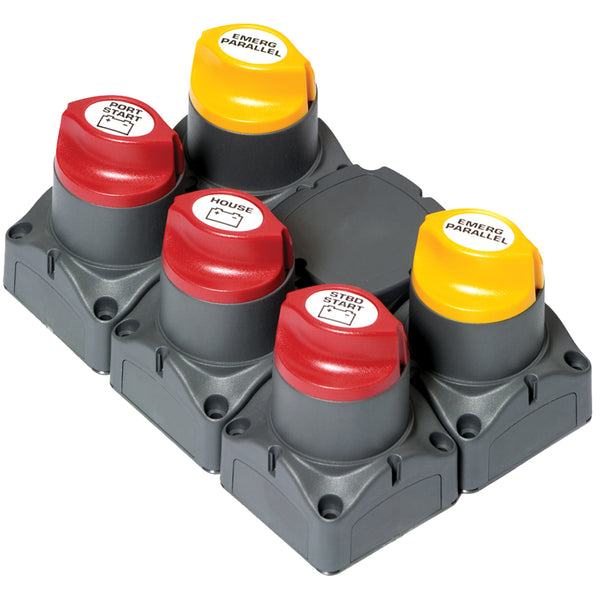 BEP Battery Distribution Cluster f/Twin Outboard Engines w/Three Battery Banks w/Motorized VSR [80-716-0018-00] - Image 1