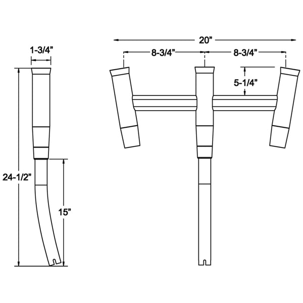 TACO Kite Fishing 3-Rod Cluster [F31-0770BSA-1] - Image 2