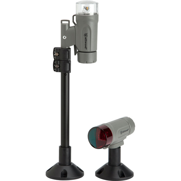 Attwood PaddleSport Portable Navigation Light Kit - Screw Down or Adhesive Pad - Gray [14192-7] - Image 1
