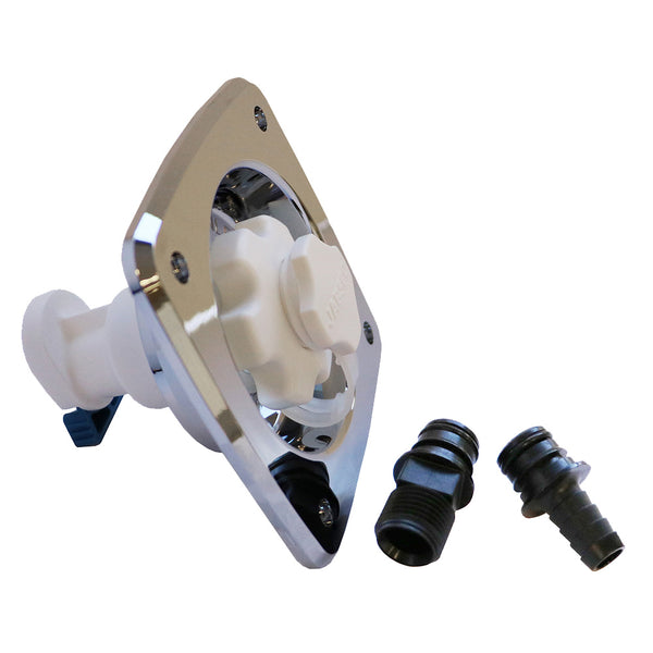 Jabsco Water Pressure Regulator - Flush Mount - Chrome - 45 psi [44412-2045] - Image 1