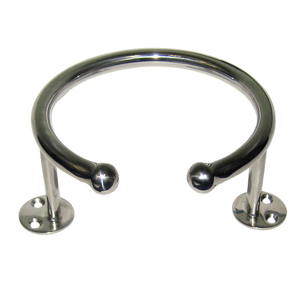 Whitecap Top Mount Ring SS Cup Holder - 1-Drink - Base Mount [S-3516] - Image 1