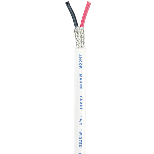 Ancor Twisted Pair w/Shield - 14/2 AWG - Round - Red/Black - 100' [141410] - Image 1