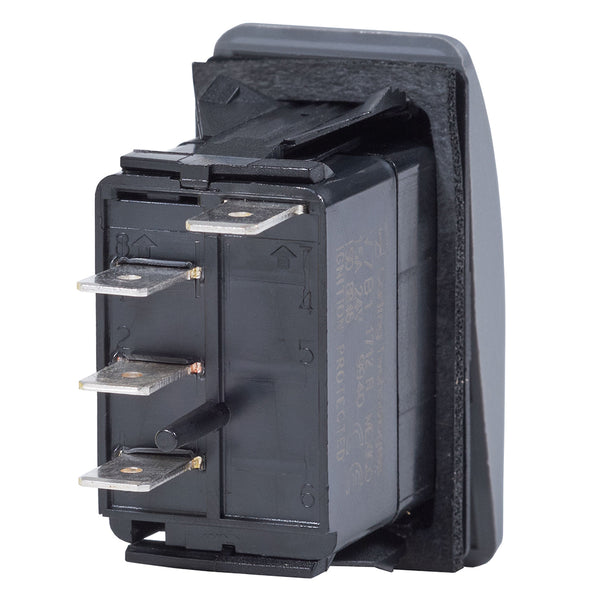Blue Sea 7932 Contura II Switch SPDT Black - (ON)-OFF-ON [7932] - Image 2