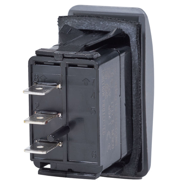 Blue Sea 7933 Contura II Switch SPDT Black - (ON)-OFF-(ON) [7933] - Image 2