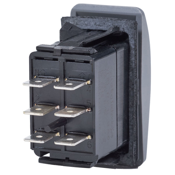 Blue Sea 7938 Contura II Switch DPDT Black - (ON)-OFF-(ON) [7938] - Image 2