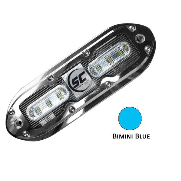 Shadow-Caster SCM-6 LED Underwater Light w/20' Cable - 316 SS Housing - Bimini Blue [SCM-6-BB-20] - Image 1