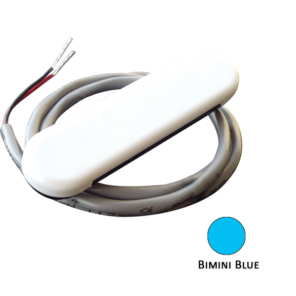 Shadow-Caster Courtesy Light w/2' Lead Wire - White ABS Cover - Bimini Blue - 4-Pack [SCM-CL-BB-4PACK] - Image 1