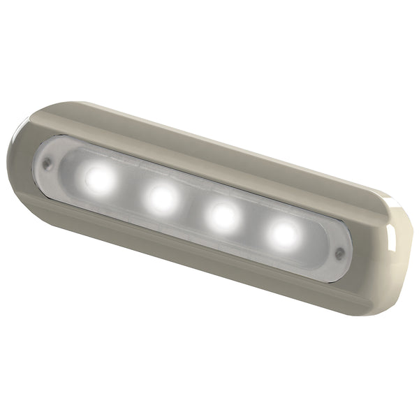 TACO 4-LED Deck Light - Flat Mount - White Housing [F38-8800W-1] - Image 1