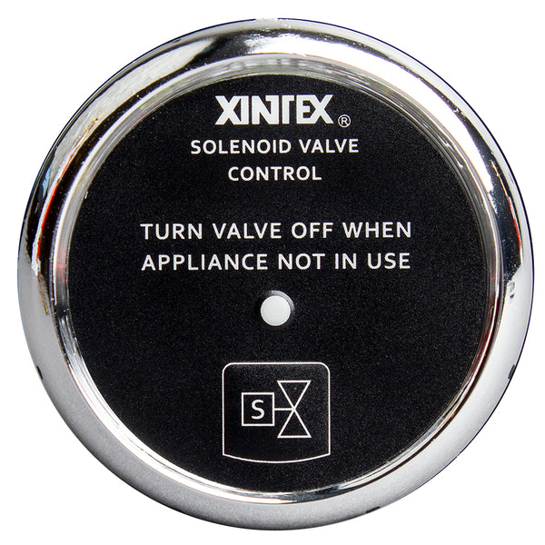 Fireboy-Xintex Propane Control  Solenoid Valve w/Chrome Bezel Display [C-1C-R] - Image 1