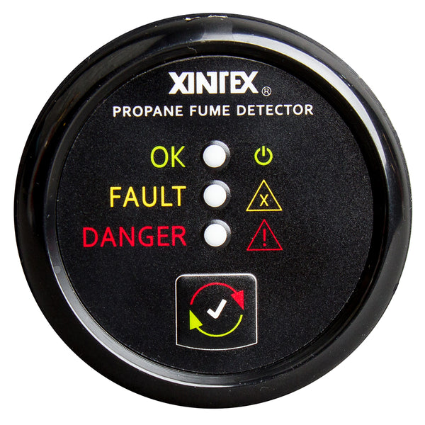 Fireboy-Xintex Propane Fume Detector w/Plastic Sensor - No Solenoid Valve - Black Bezel Display [P-1B-R] - Image 1