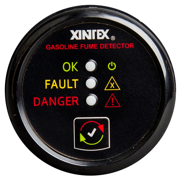 Fireboy-Xintex Gasoline Fume Detector - Black Bezel - 12/24V  [G-1B-R] - Image 1