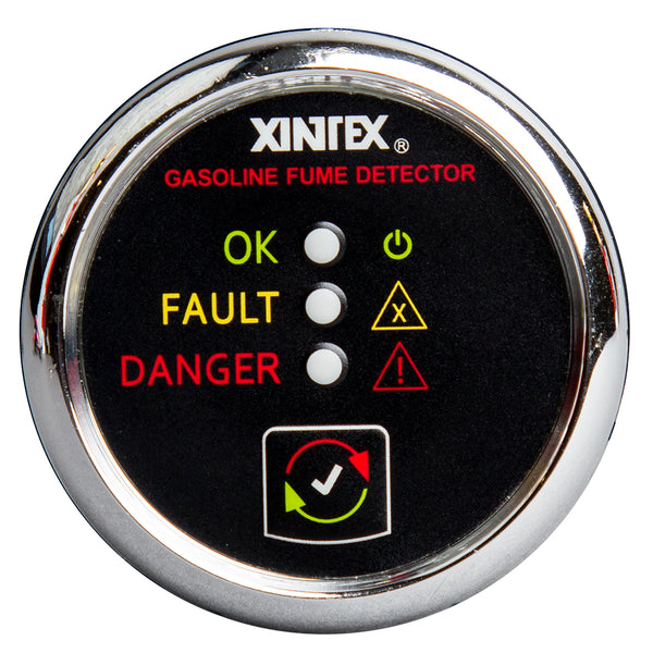 Fireboy-Xintex Gasoline Fume Detector - Chrome Bezel - 12/24V [G-1C-R] - Image 1