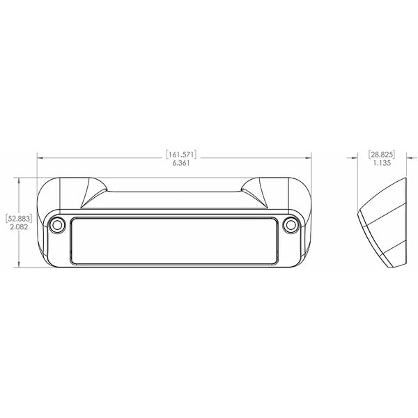 Lumitec Perimeter Light - White Finish - White/Red Dimming [101477] - Image 2