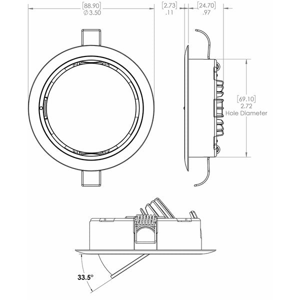 Lumitec Mirage Positionable Down Light - Spectrum RGBW Dimming - Polished Bezel [115117] - Image 5