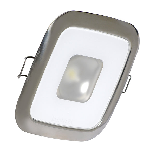 Lumitec Square Mirage Down Light - White Dimming, Red/Blue Non-Dimming - Polished Bezel [116118] - Image 1