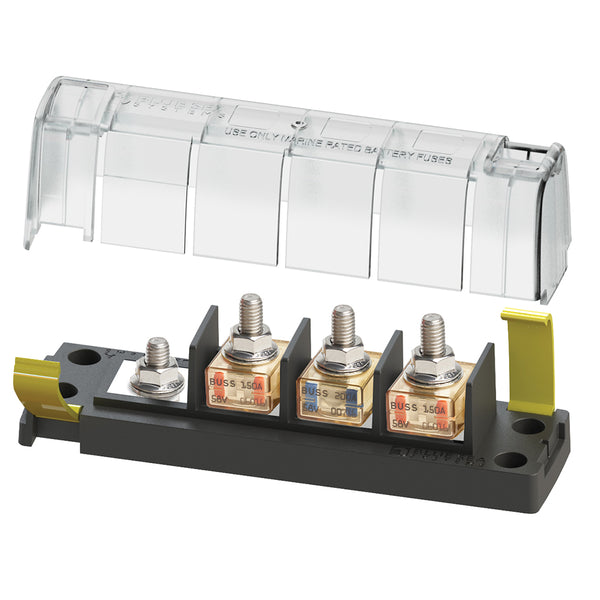 Blue Sea 5196 MRBF Surface Mount 3 Circuit Fuse Block - Common Source [5196] - Image 1