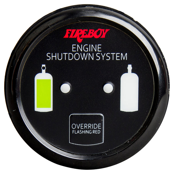 Fireboy-Xintex Deluxe Helm Display w/Gauge Body, LED  Color Graphics f/Engine Shutdown System - Black Bezel Display [DU-RBH-20-R] - Image 1