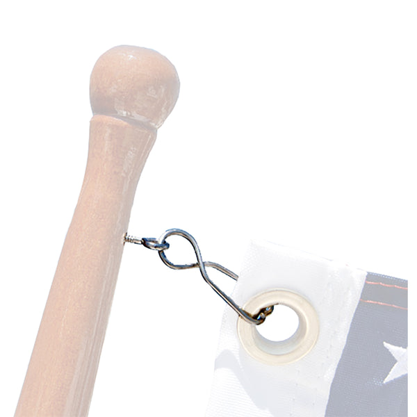 Taylor Made Skipper Flag Clips w/SS Screw Eyes (4pk) [57933] - Image 1