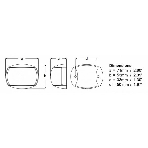 Hella Marine NaviLED Port & Starboard Pair - 2nm - Clear Lens/Black Housing [980520901] - Image 2