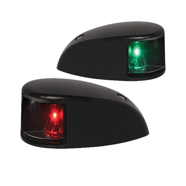 Hella Marine NaviLED Deck Mount Port & Starboard Pair - 2nm - Clear Lens/Black Housing [980620901] - Image 1