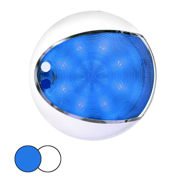 Hella Marine EuroLED 175 Surface Mount Touch Lamp - Blue/White LED - White Housing [959951121] - Image 1