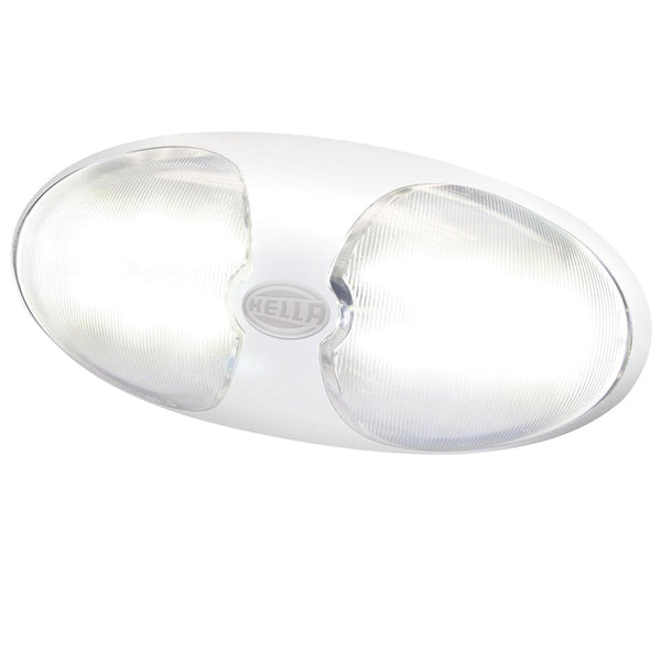 Hella Marine DuraLED 12 Interior/Exterior Lamp - White LED - White Housing [959700101] - Image 1
