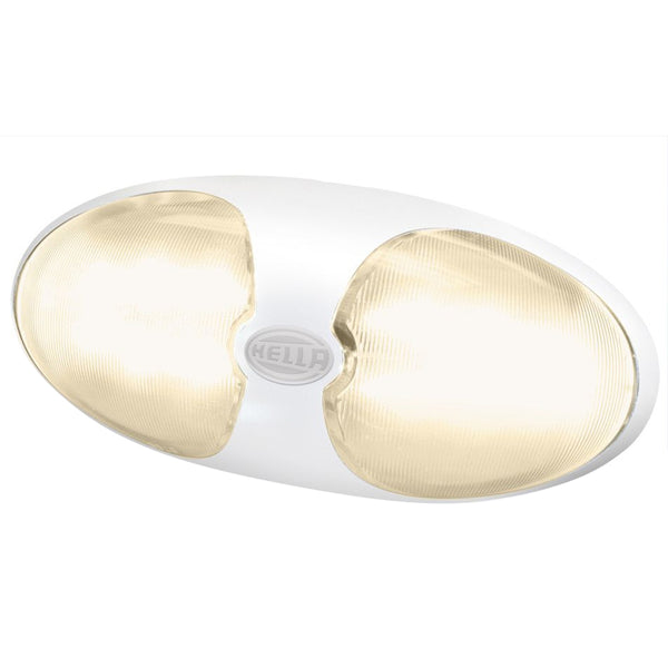 Hella Marine DuraLED 12 Interior/Exterior Lamp - Warm White LED - White Housing [959700701] - Image 1