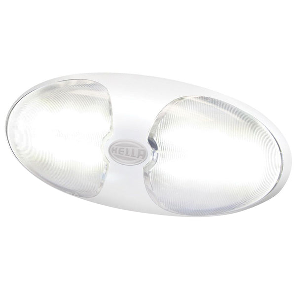 Hella Marine DuraLED 12 Interior/Exterior Lamp w/Switch - White LED - White Housing [980704001] - Image 1