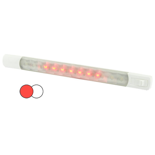 Hella Marine Surface Strip Light w/Switch - White/Red LEDs - 12V [958121001] - Image 1