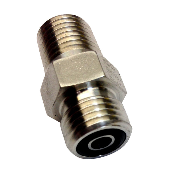 Uflex Powertech Male Connector f/Autopilot to ORF Hose [UPS 4-4 FLO-SS] - Image 1