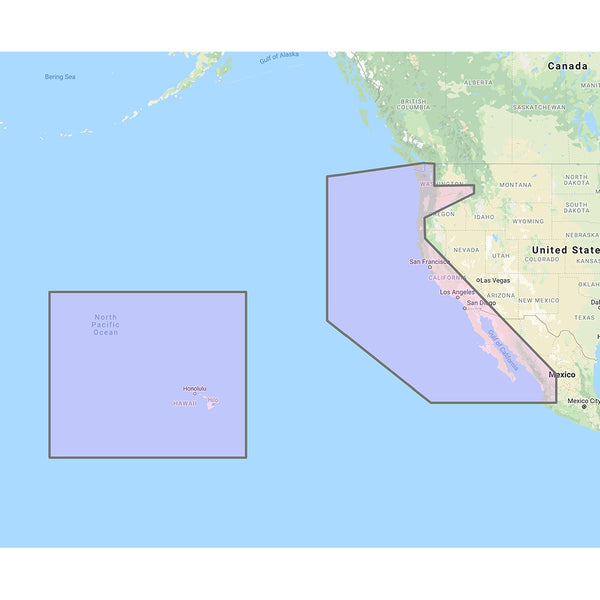 Furuno U.S. West Coast, Hawaii  Baja Mexico - Vector Chart, Standard Resolution Satellite Photos f/Baja Mexico - Unlock Code [MM3-VNA-024] - Image 1