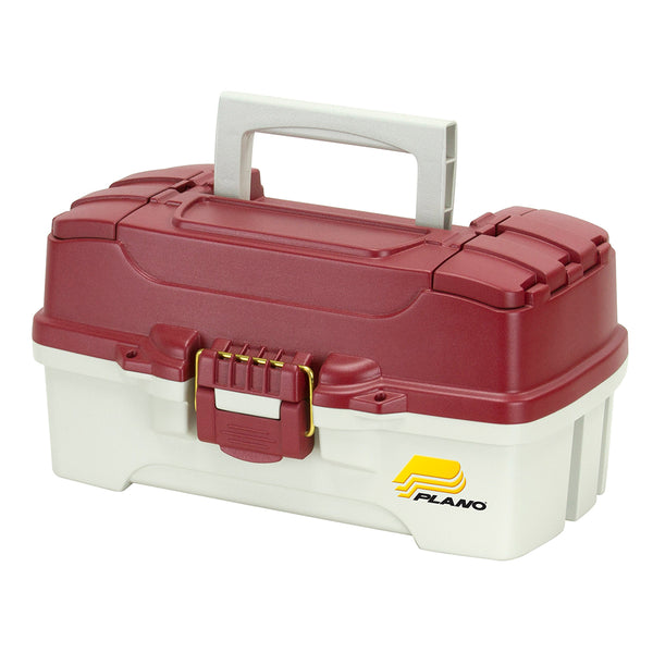 Plano 1-Tray Tackle Box w/Duel Top Access - Red Metallic/Off White [620106] - Image 1