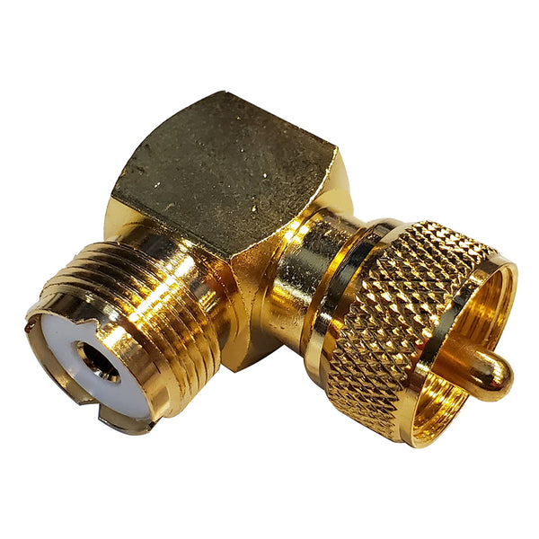 Shakespeare Right Angle Connector - PL-259 to SO-239 Adapter [RA-259-239-G] - Image 1