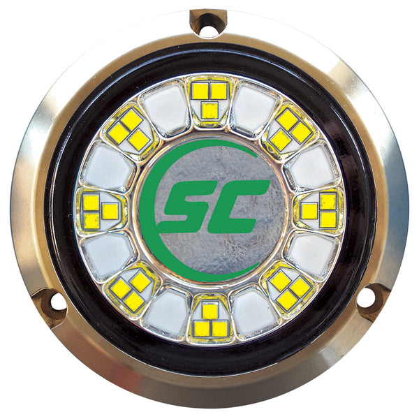 Shadow-Caster SCR-24 Bronze Underwater Light - 24 LEDs - Aqua Green [SCR-24-AG-BZ-10] - Image 1