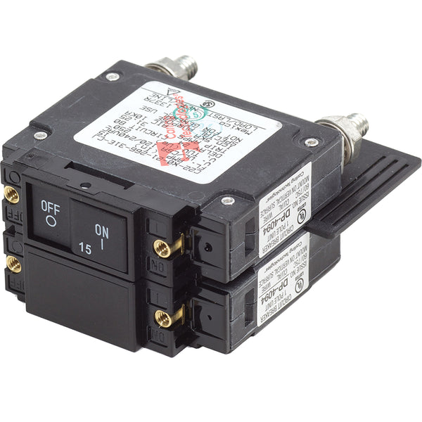 Blue Sea 7462 UL-489 Circuit Breaker - 15A Flat Rocker [7462] - Image 1